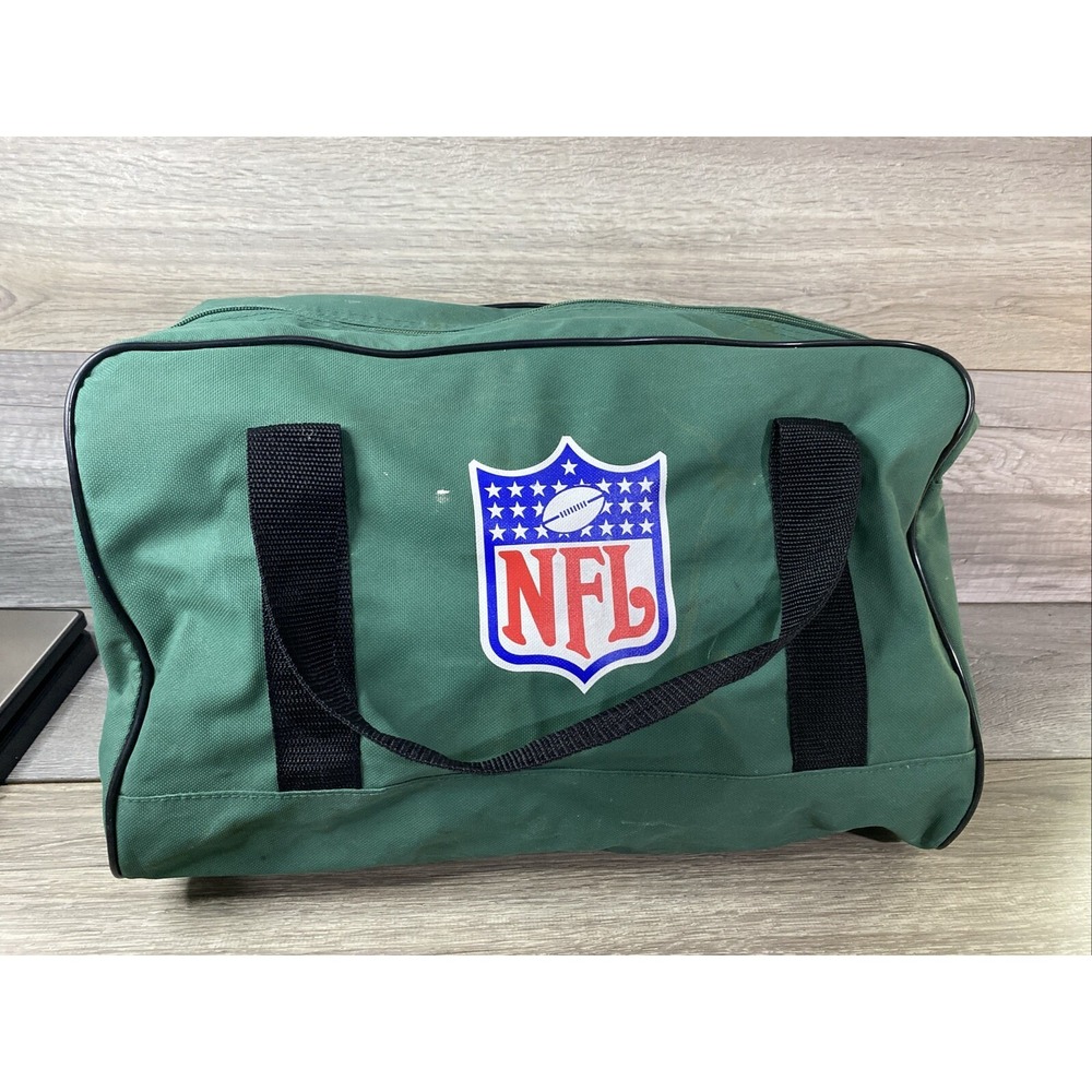 NFL Duffel Bag Unisex OS Green Fair Vintage National Car Rental Logo Canvas